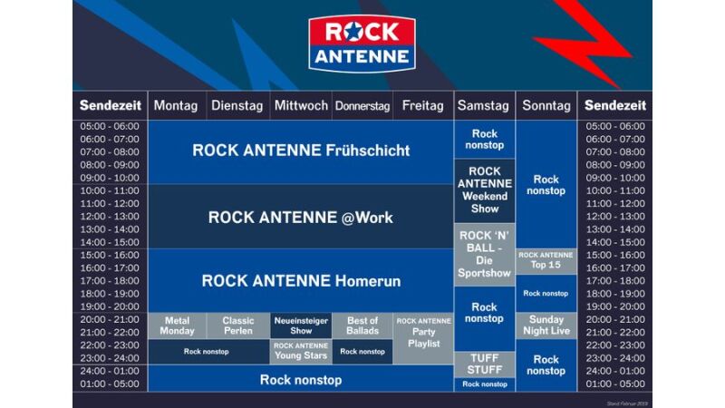 ROCK ANTENNE startet mit neuen Rockspezials und Top 15 am Sonntag