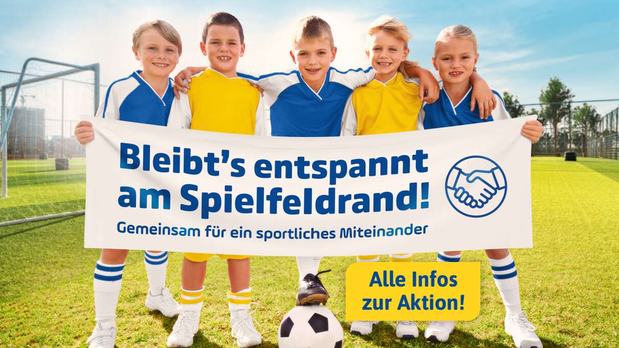 Bleibt's entspannt am Spielfeldrand