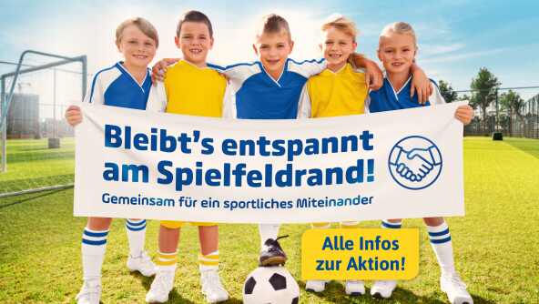 Bleibt's entspannt am Spielfeldrand